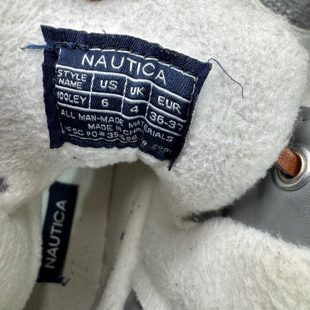Nautica Womens Quilted Duck Boots Gray & White Size 6 - Picture 5 of 8